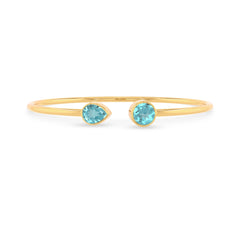 paraiba apatite cut bracelet