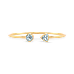aquamarine cut bracelet