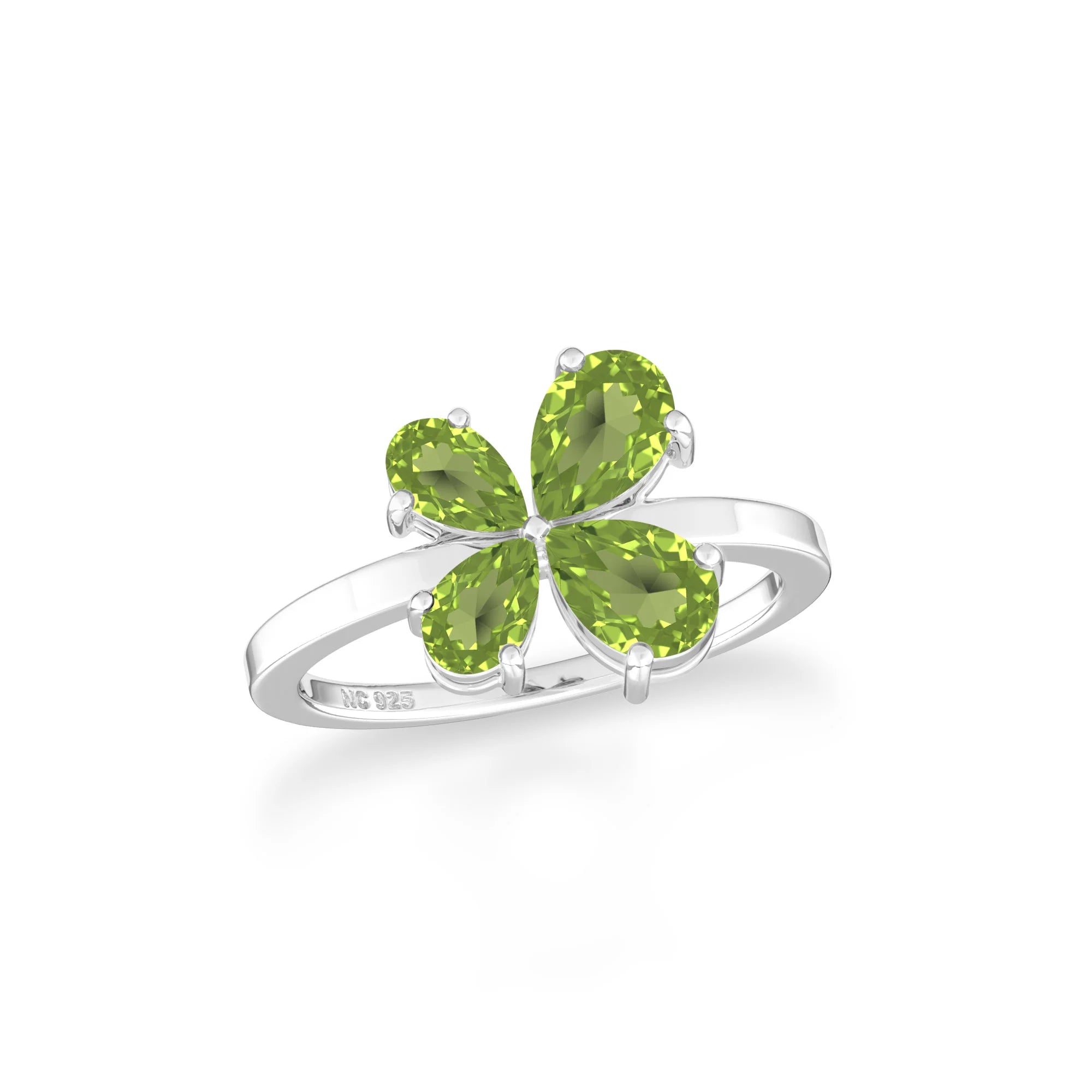 peridot prong-set ring
