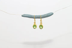 peridot cut earrings