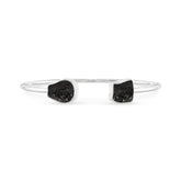 black tourmaline twister bracelet