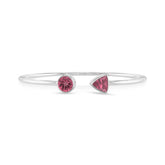 pink tourmaline cut bracelet