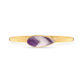 chevron amethyst rough bracelet