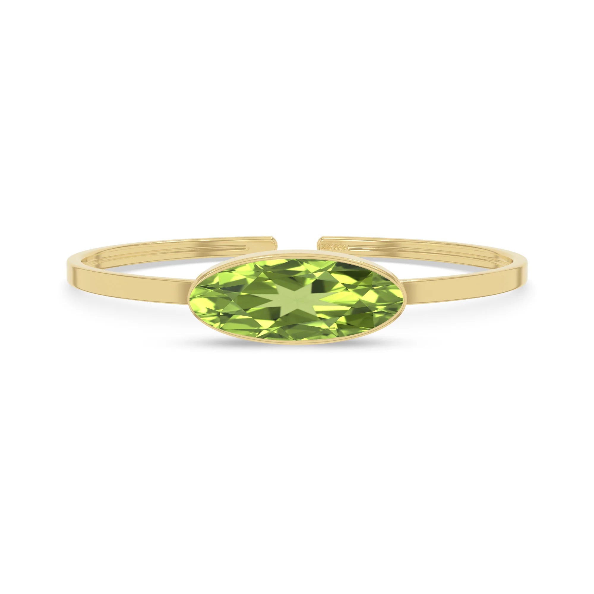 peridot cut bracelet