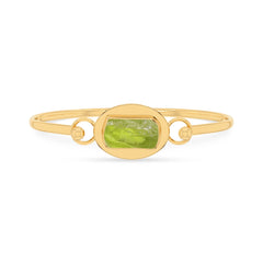 peridot rough bracelet