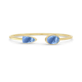 blue opal cab bracelet