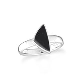 shungite bezel-set ring