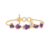 amethyst rough bracelet