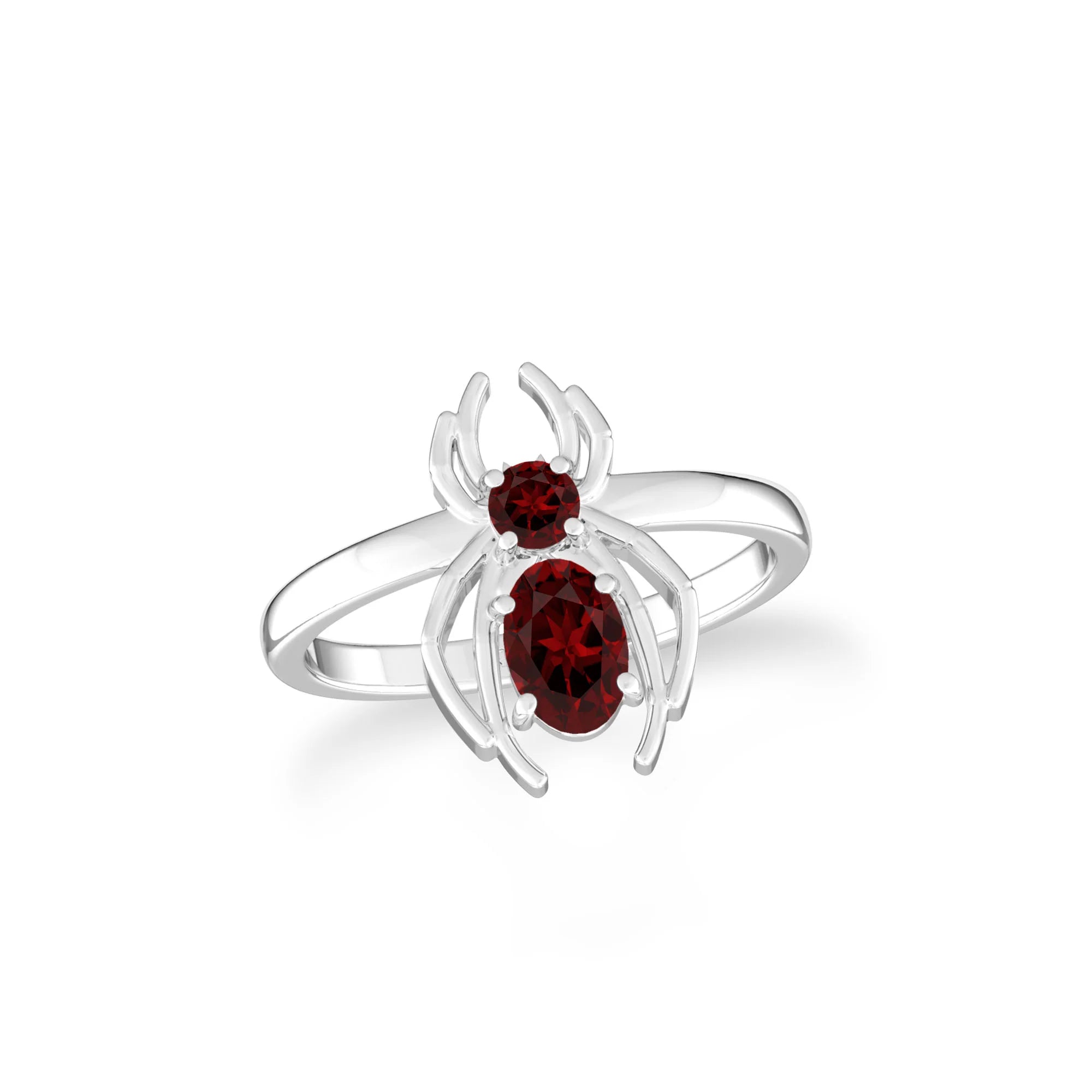 garnet prong-set ring