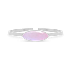 pink moonstone rough bracelet