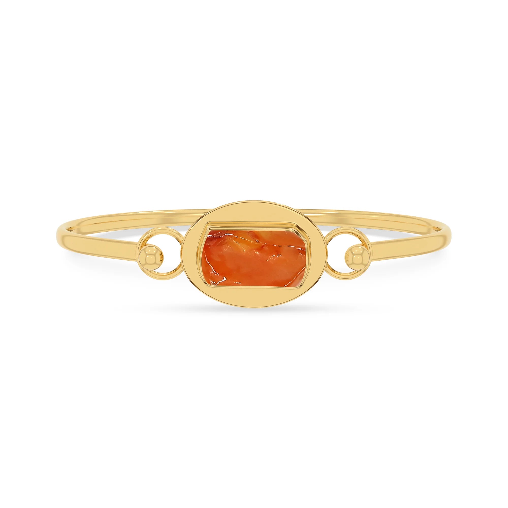 carnelian rough bracelet