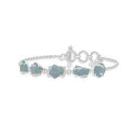 aquamarine rough bracelet