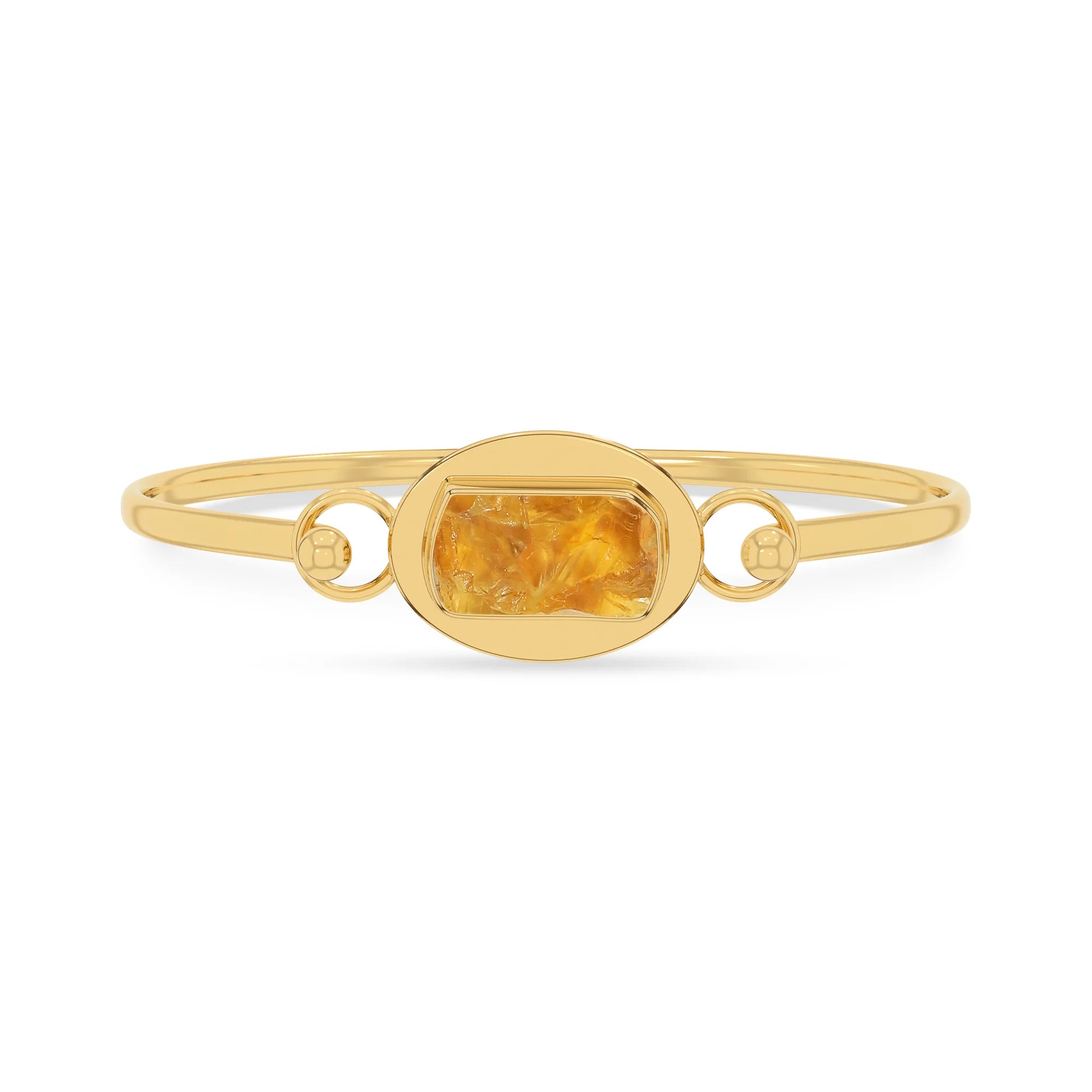 citrine rough bracelet