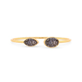 black fossil coral cab bracelet