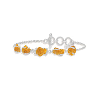 citrine rough bracelet