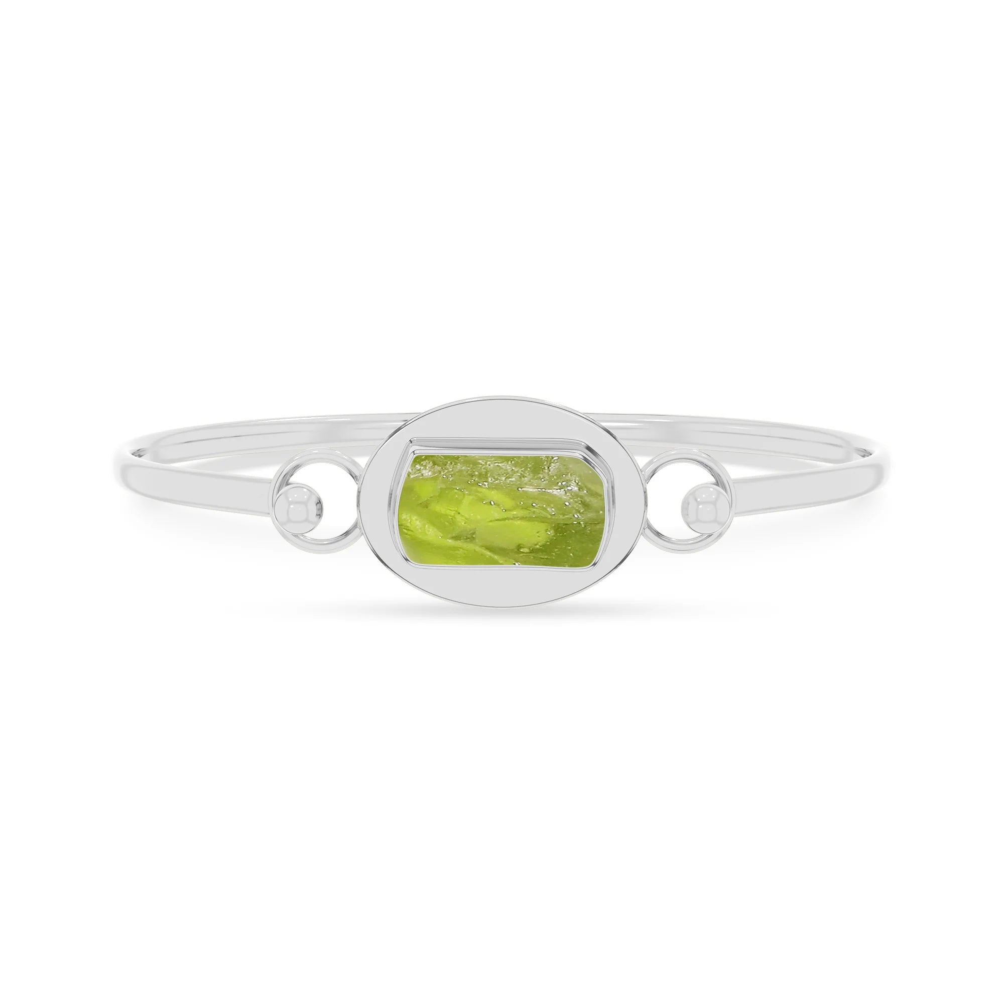 peridot rough bracelet