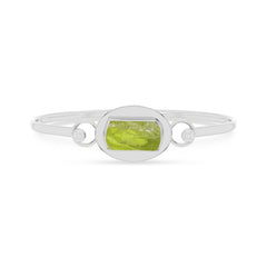 peridot rough bracelet