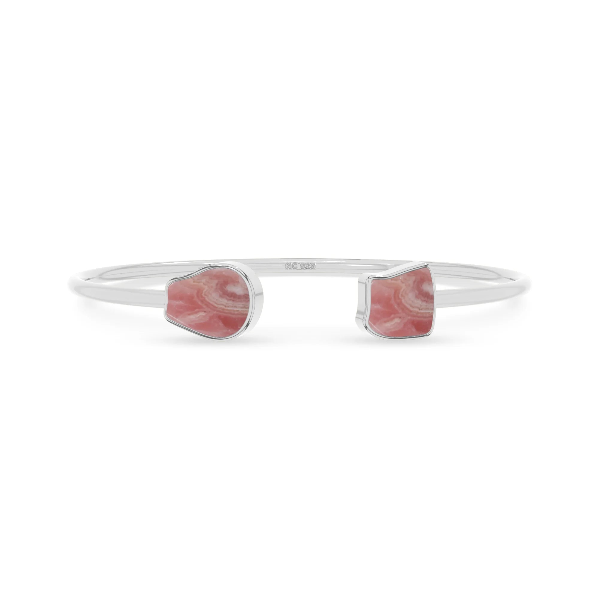 rhodochrosite twister bracelet