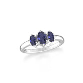 iolite prong-set ring