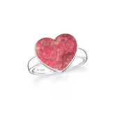 thulite stackable bezel-set ring