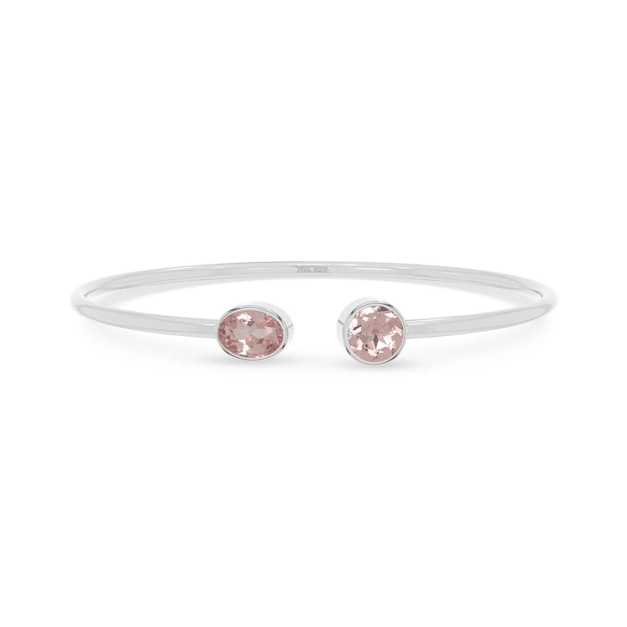 rose quartz cut bracelet