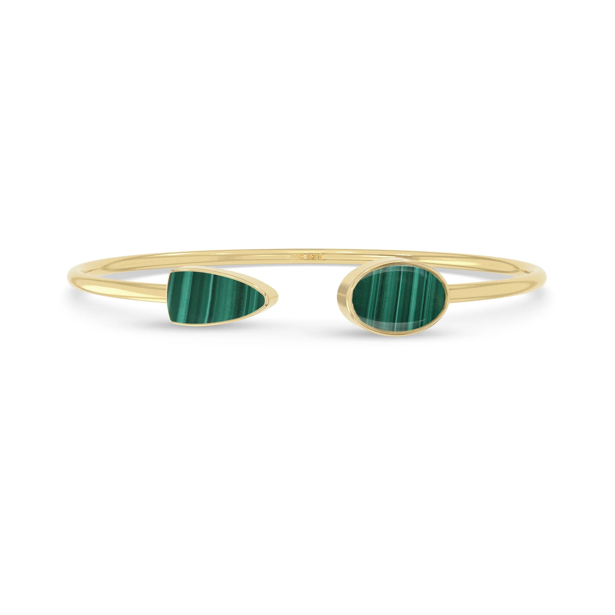 malachite cab bracelet