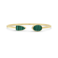 malachite cab bracelet