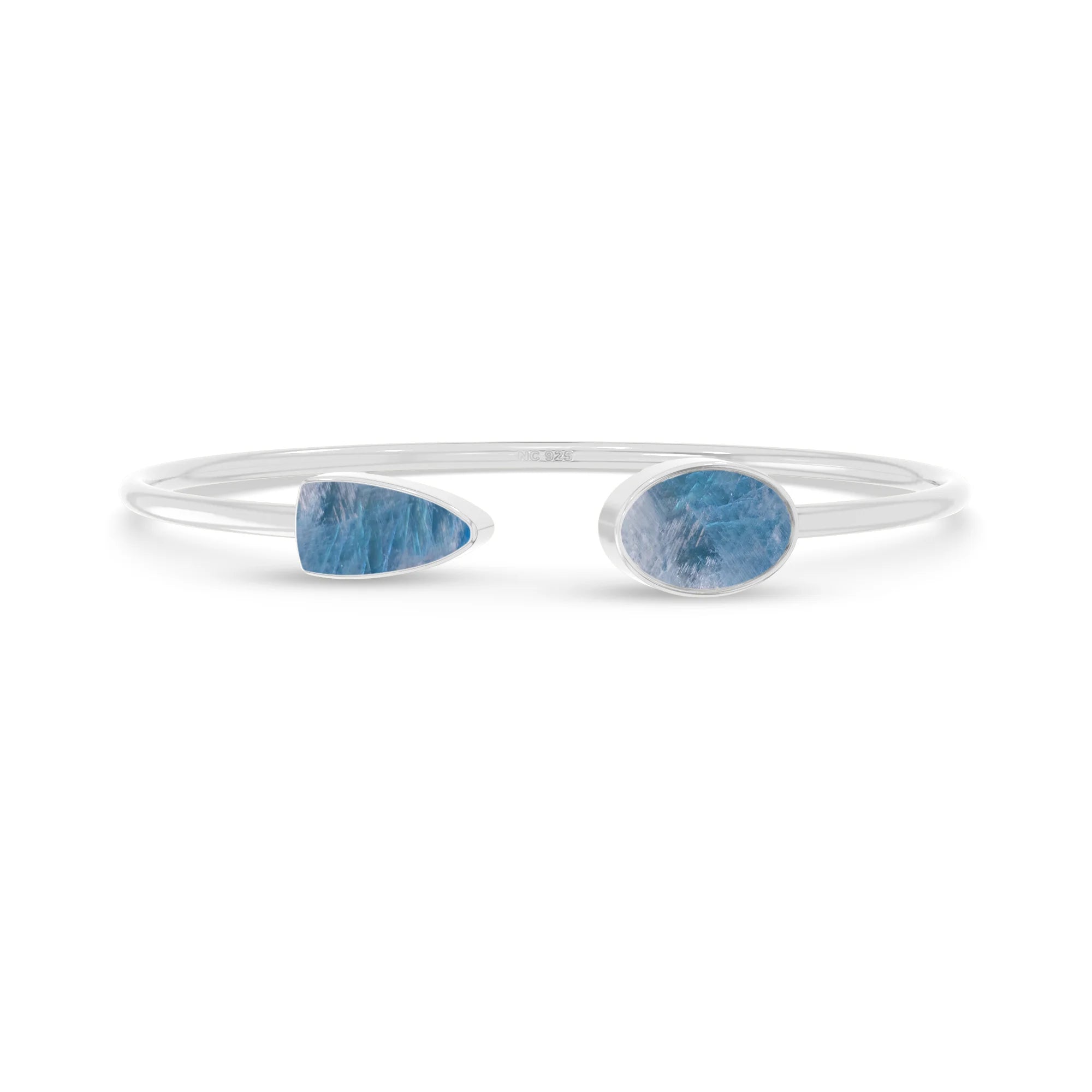 blue moonstone cab bracelet