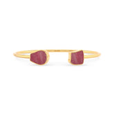 pink tourmaline twister bracelet