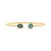 green tourmaline cut bracelet
