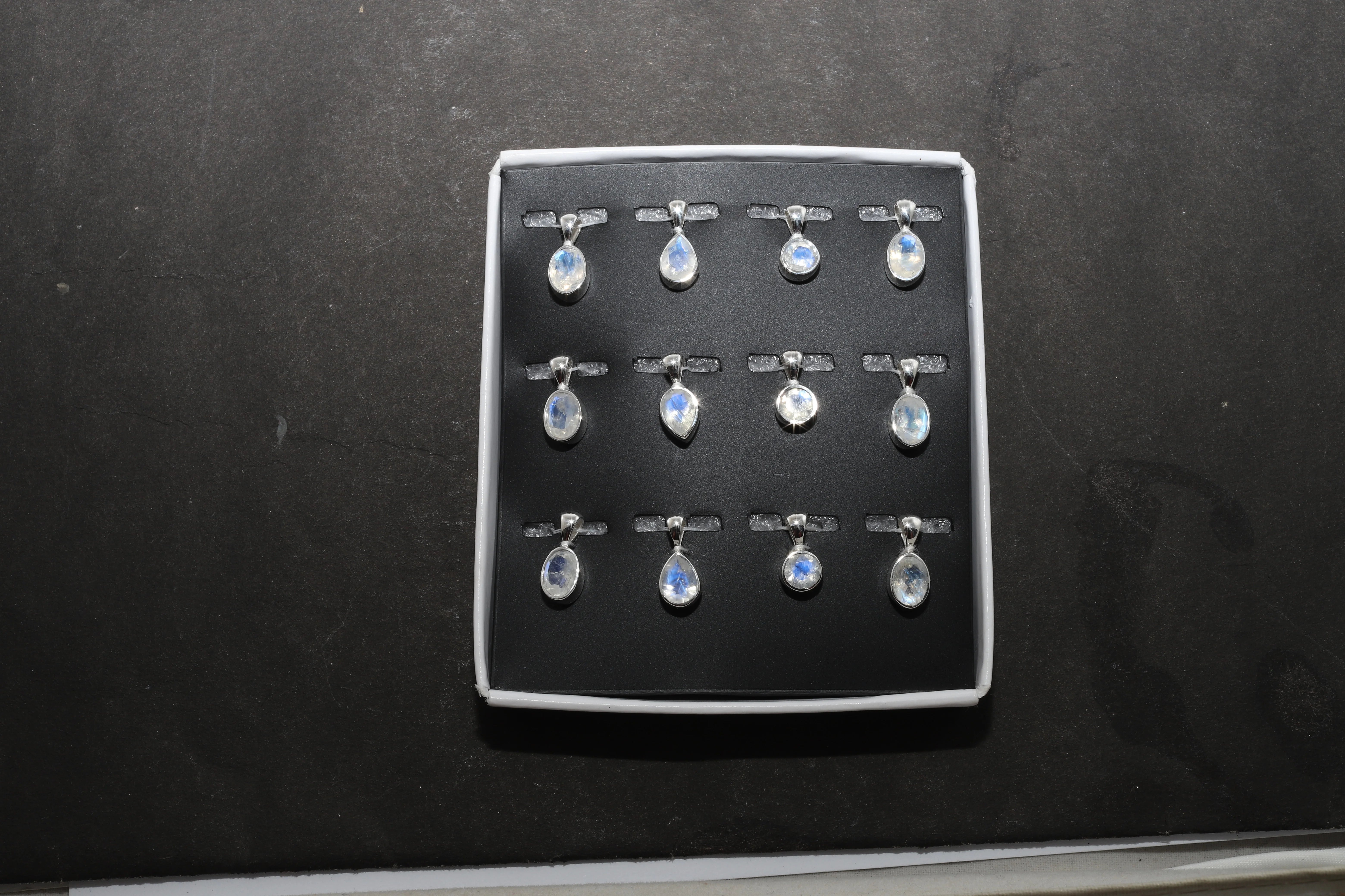 rainbow moonstone pendant