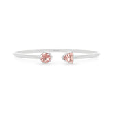 morganite cut bracelet