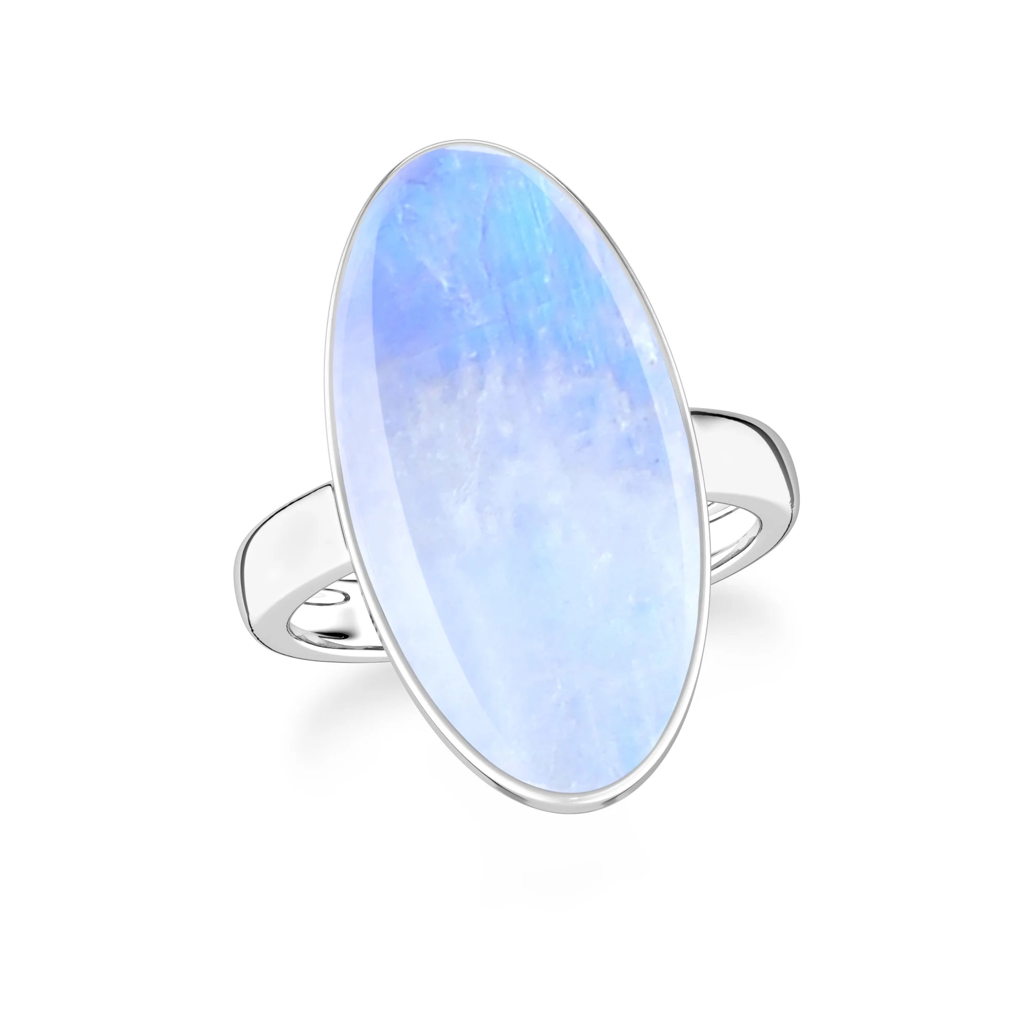 purple-moonstone bezel-set ring