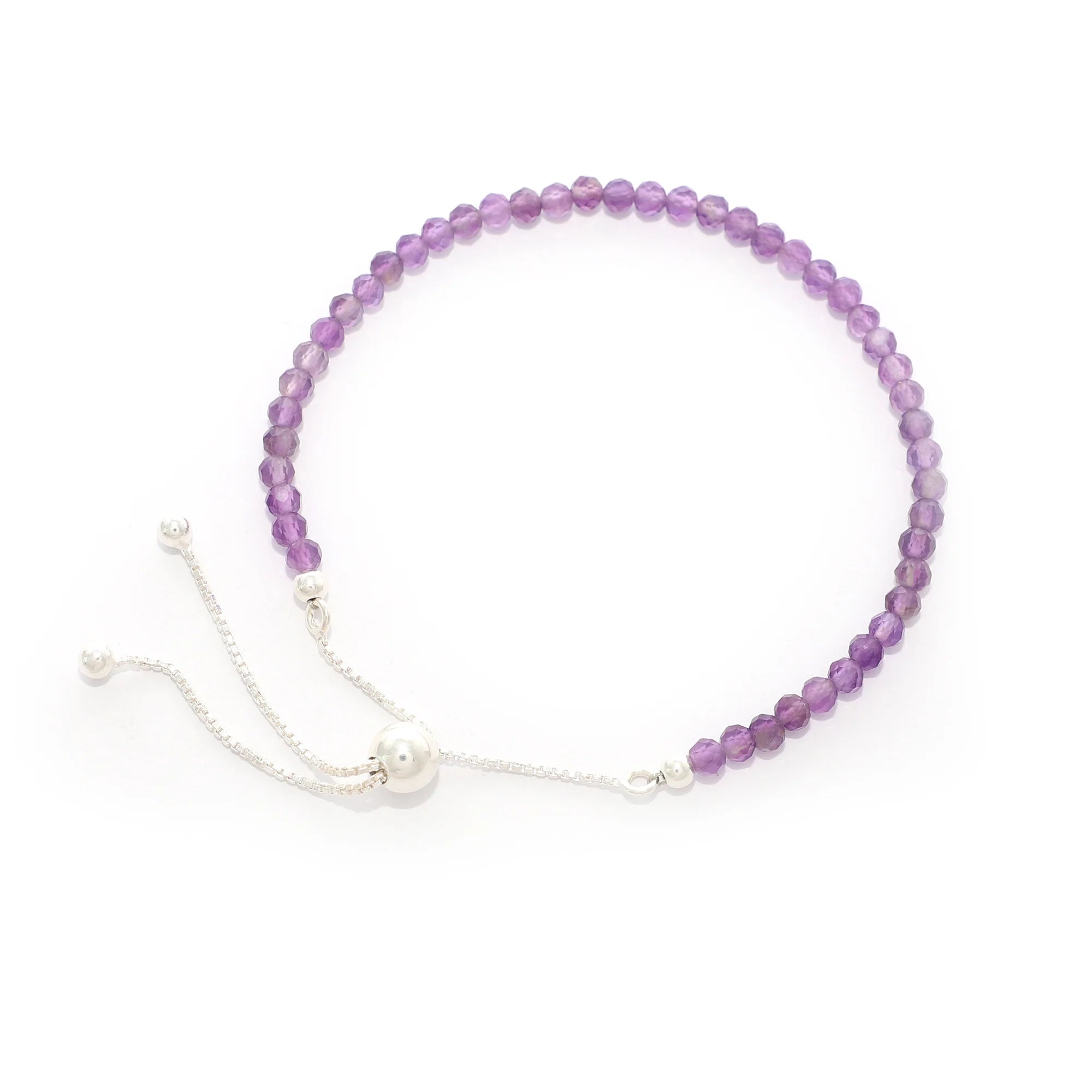 amethyst cut bracelet