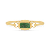 emerald rough bracelet