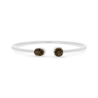 smoky quartz cut bracelet