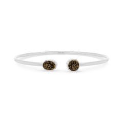 smoky quartz cut bracelet