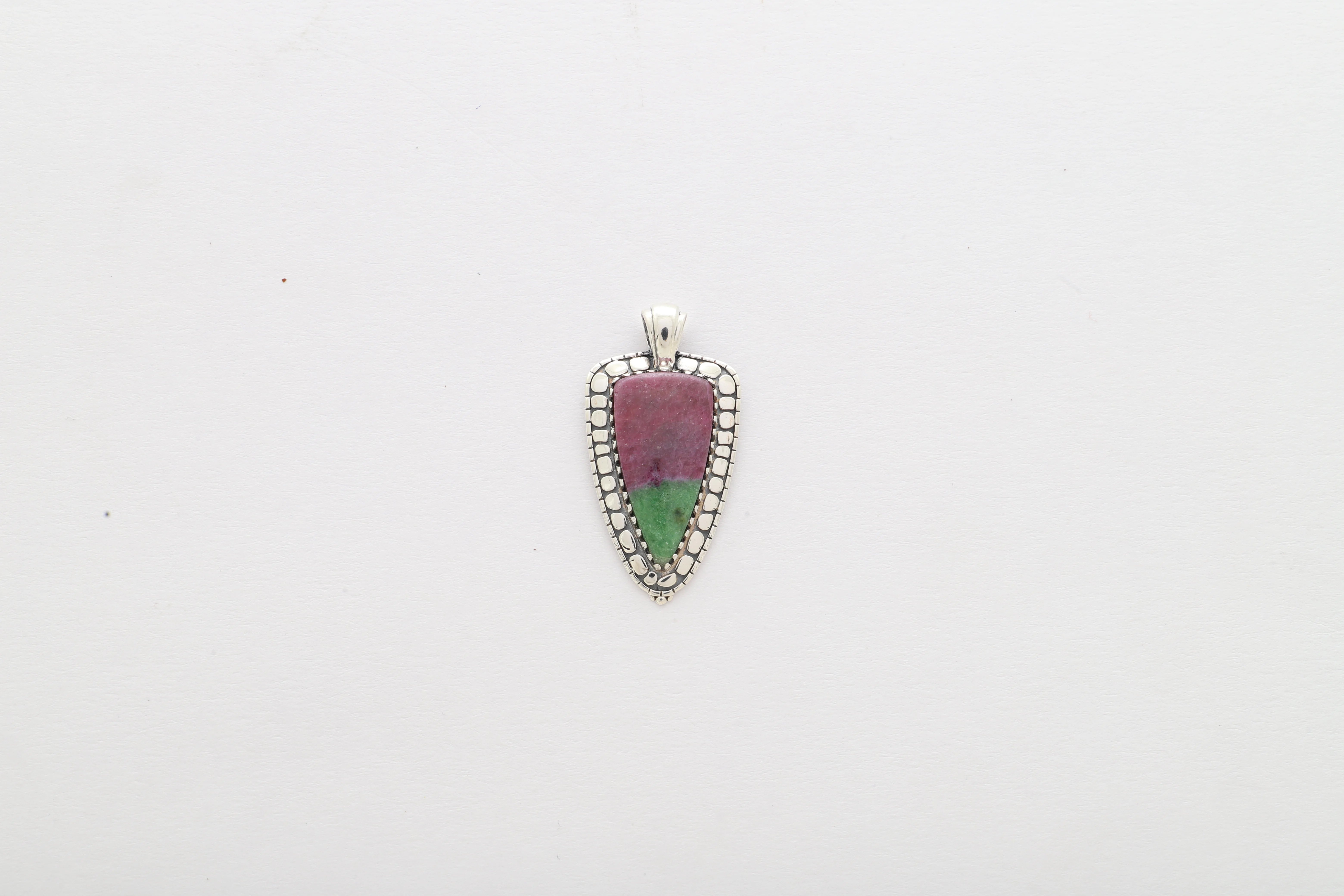 ruby zoisite pendant