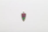 ruby zoisite pendant