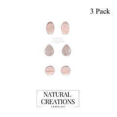 rose quartz earrings