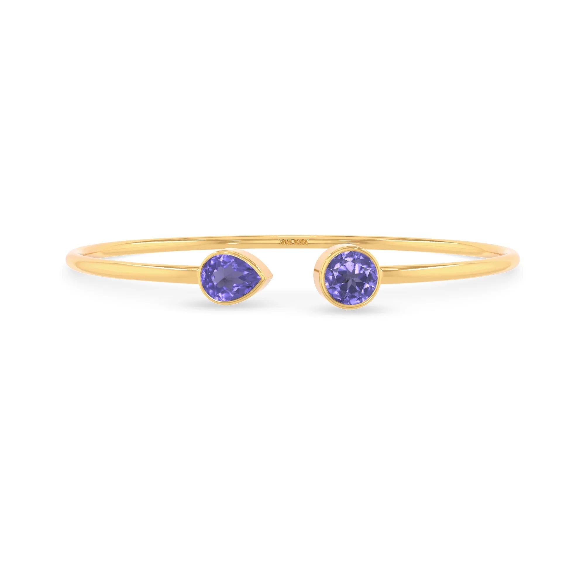 tanzanite cut bracelet