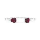 rhodolite garnet twister bracelet