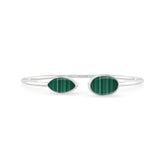 malachite cab bracelet