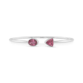 pink tourmaline cut bracelet