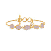 morganite rough bracelet