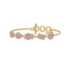 morganite rough bracelet