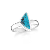 shattuckite bezel-set ring