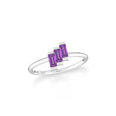 amethyst prong-set ring
