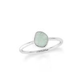flourite stackable bezel-set ring