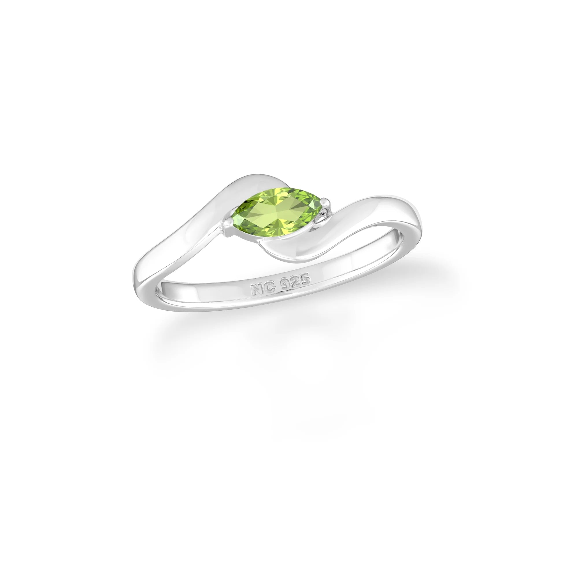 peridot prong-set ring